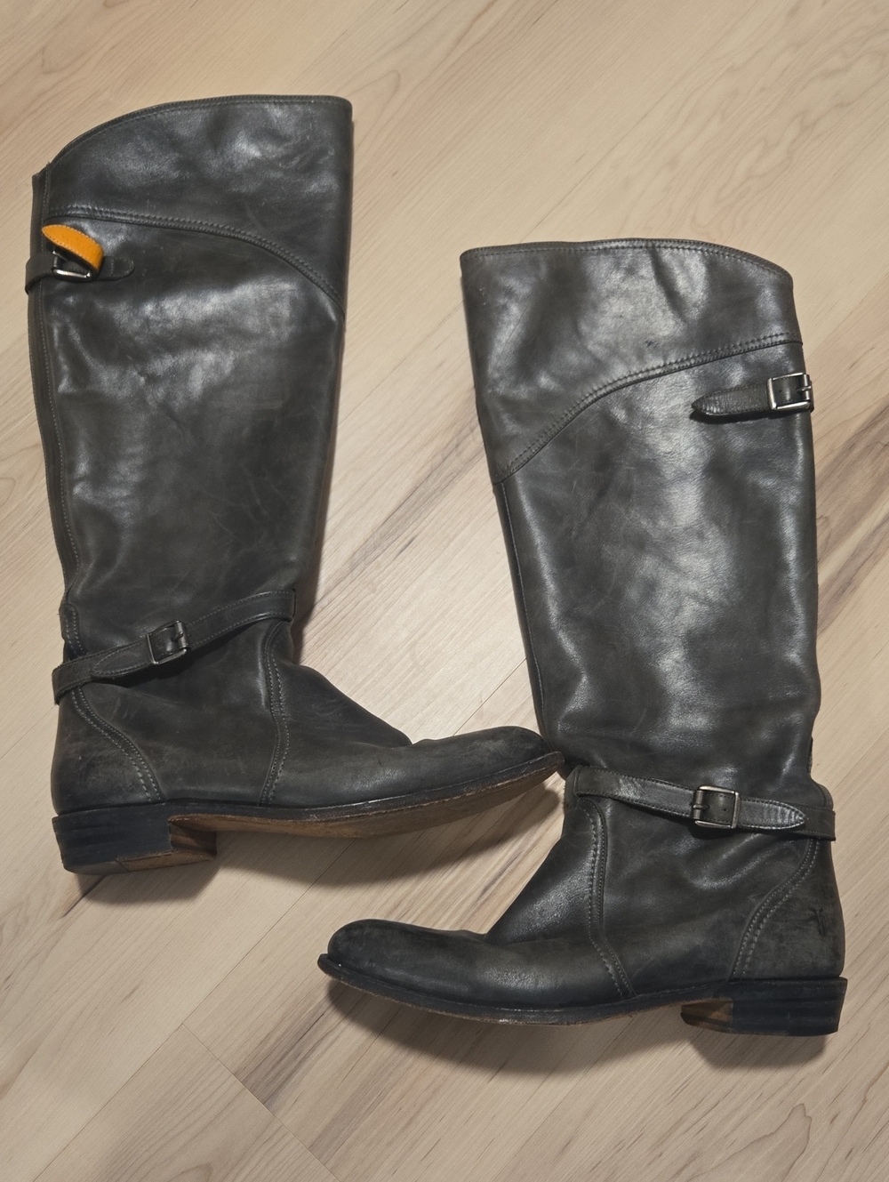 Frye Dorado Tall Leather Riding Boots, Size 9.5